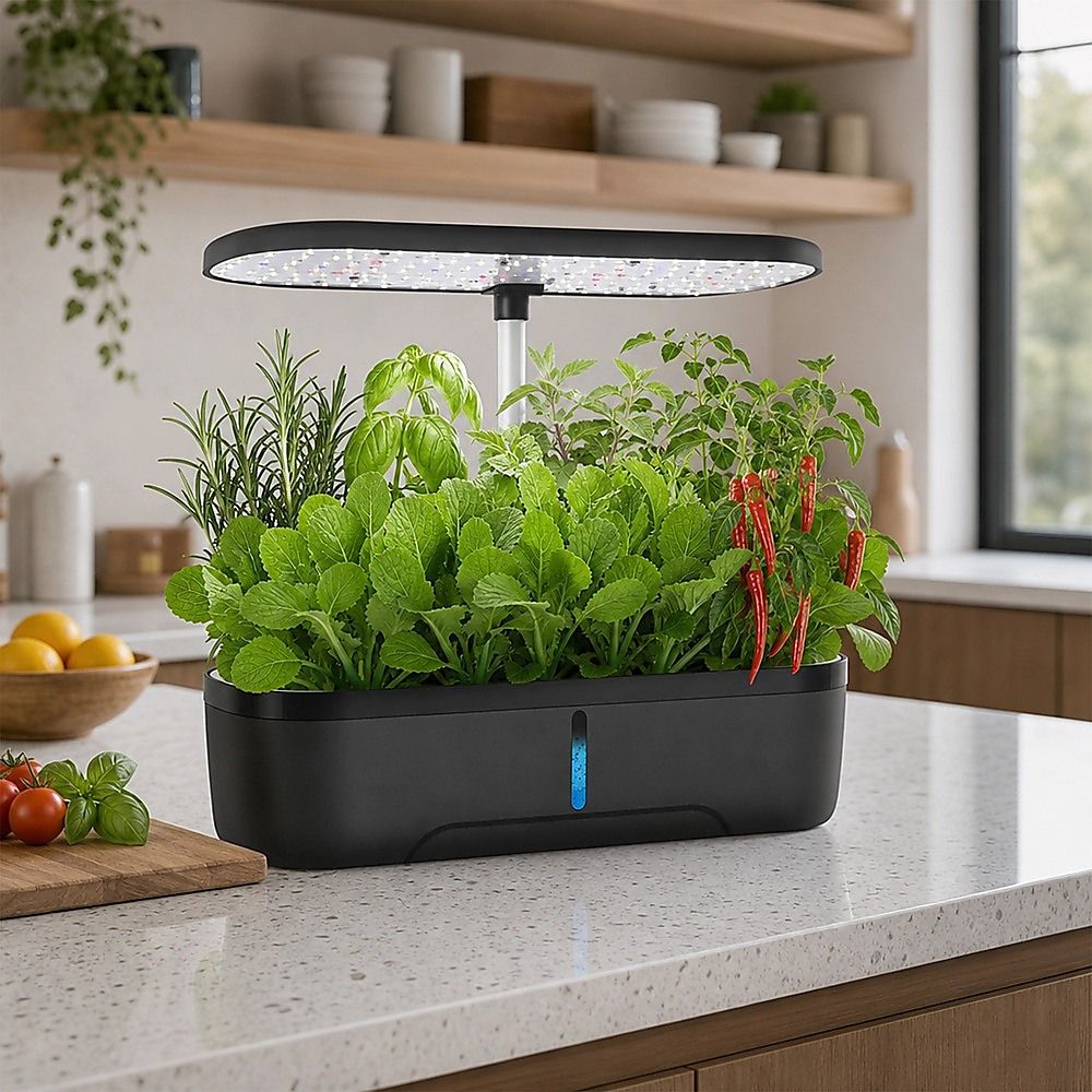 Hydroponics Growing System Indoor Germination Kit 12 Pods Home Gardening LED Bedworld