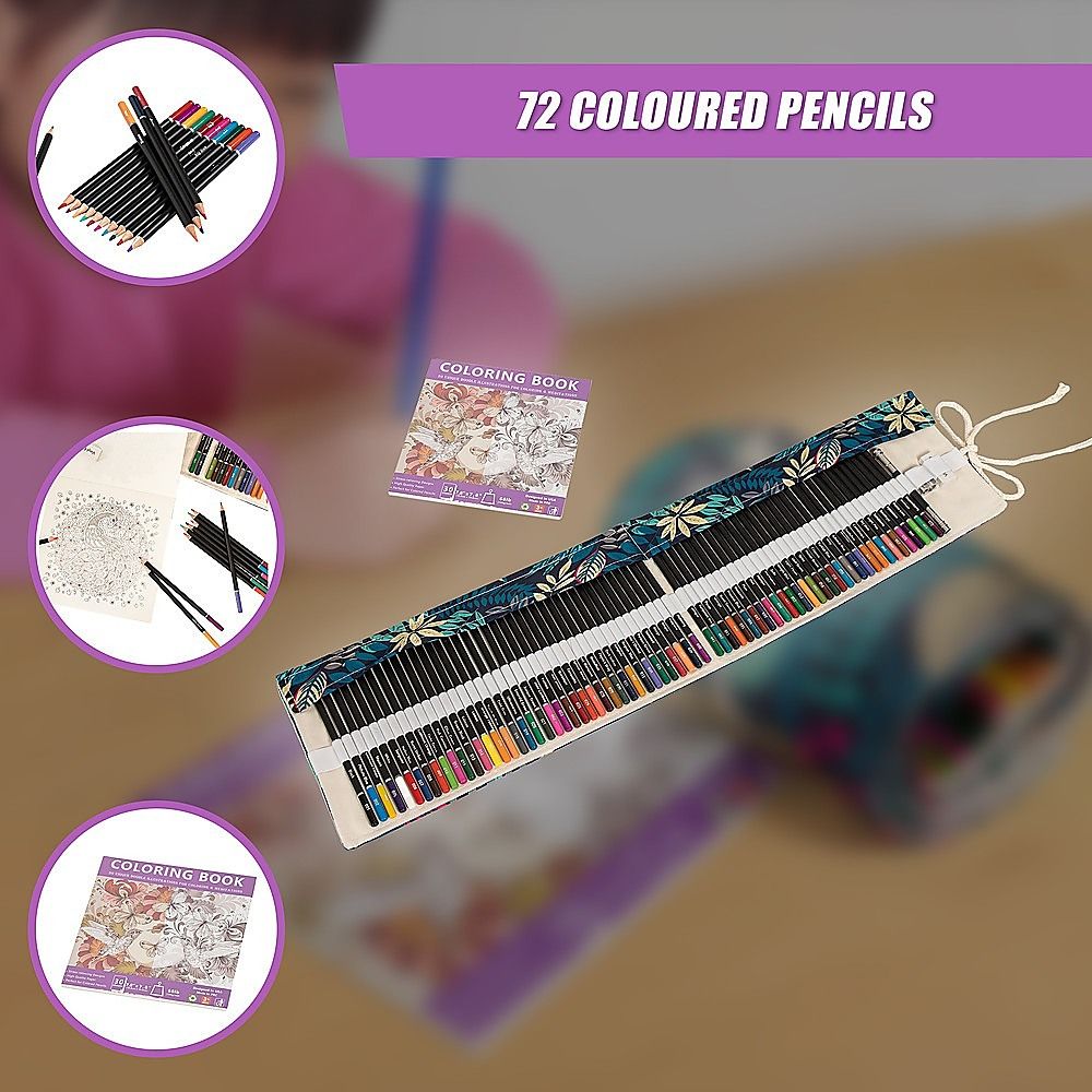 Coloured Pencils Colouring Artist Sketching Drawing for Kids Adults Bedworld