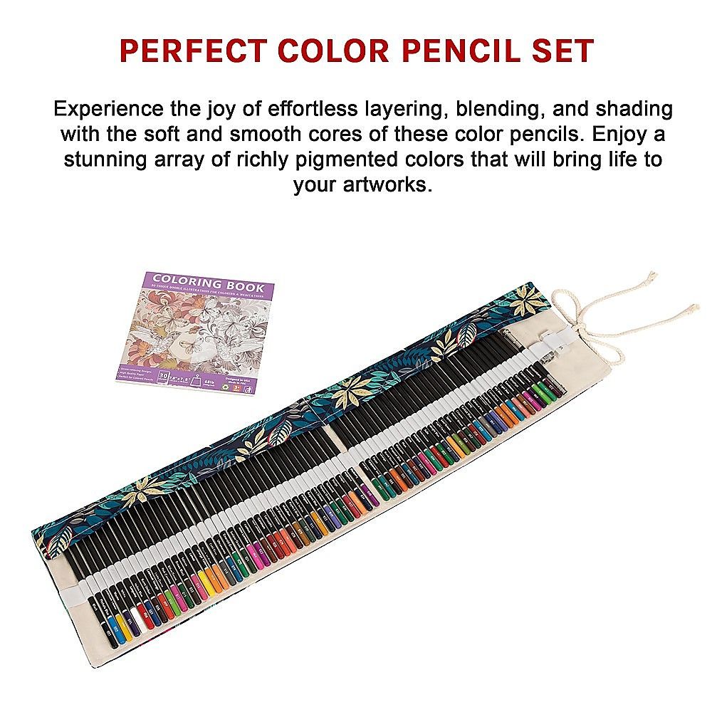 Coloured Pencils Colouring Artist Sketching Drawing for Kids Adults Bedworld