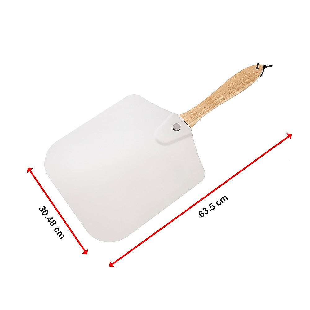 Metal Pizza Peel with Foldable Wood Handle