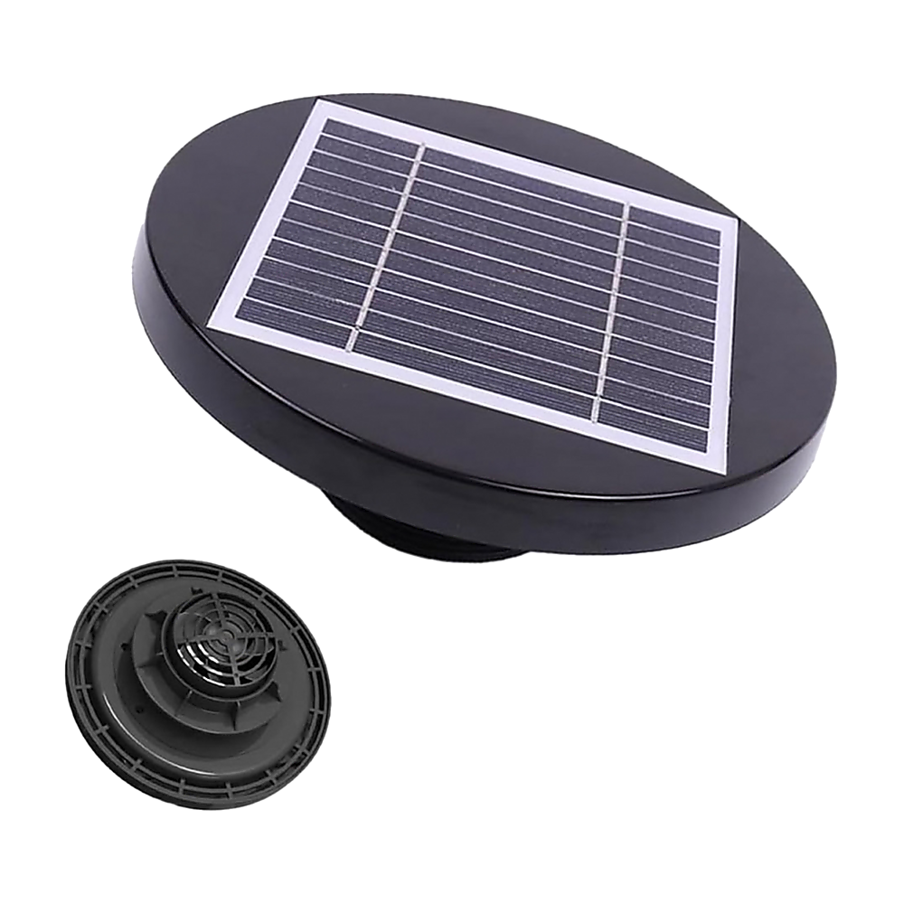 Solar Powered Roof Fan Ventilator Loft Vent for Boat RV Greenhouse Shed Caravan Bedworld