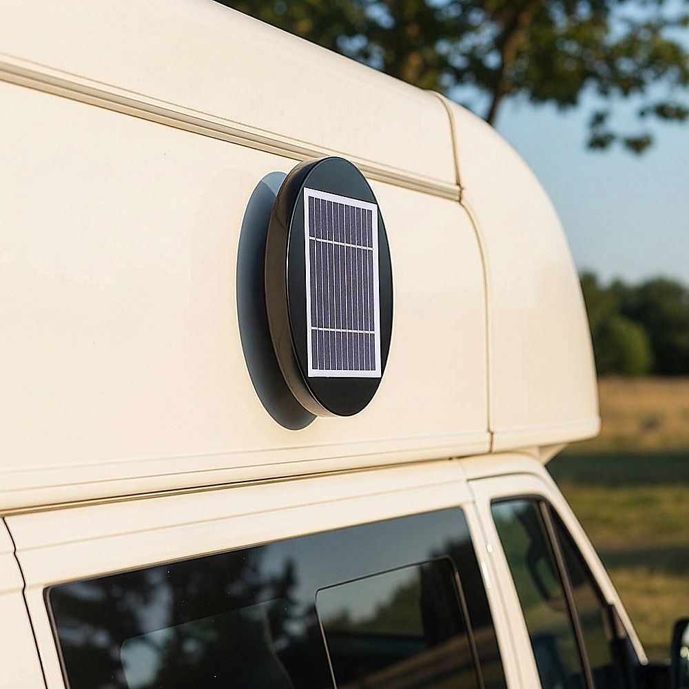 Solar Powered Roof Fan Ventilator Loft Vent for Boat RV Greenhouse Shed Caravan Bedworld