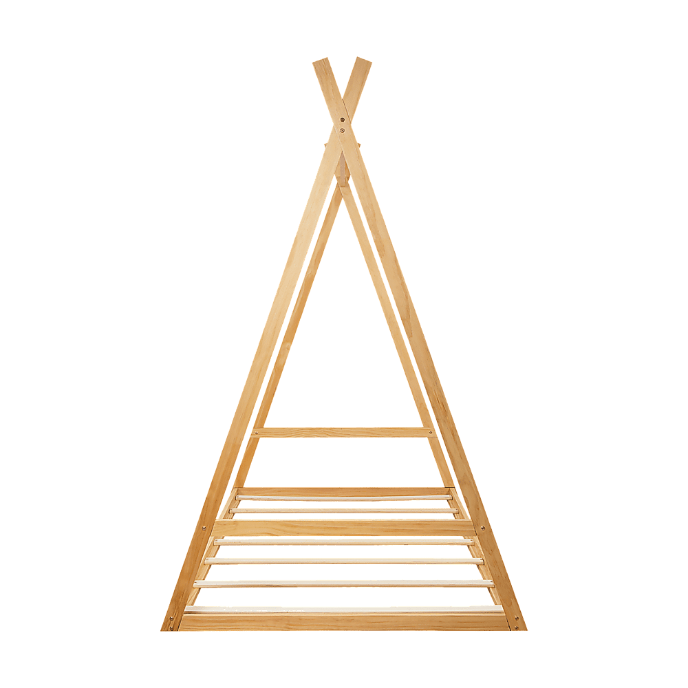 Kids Tent Montessori Toddler Floor Bed Wooden Bedframe