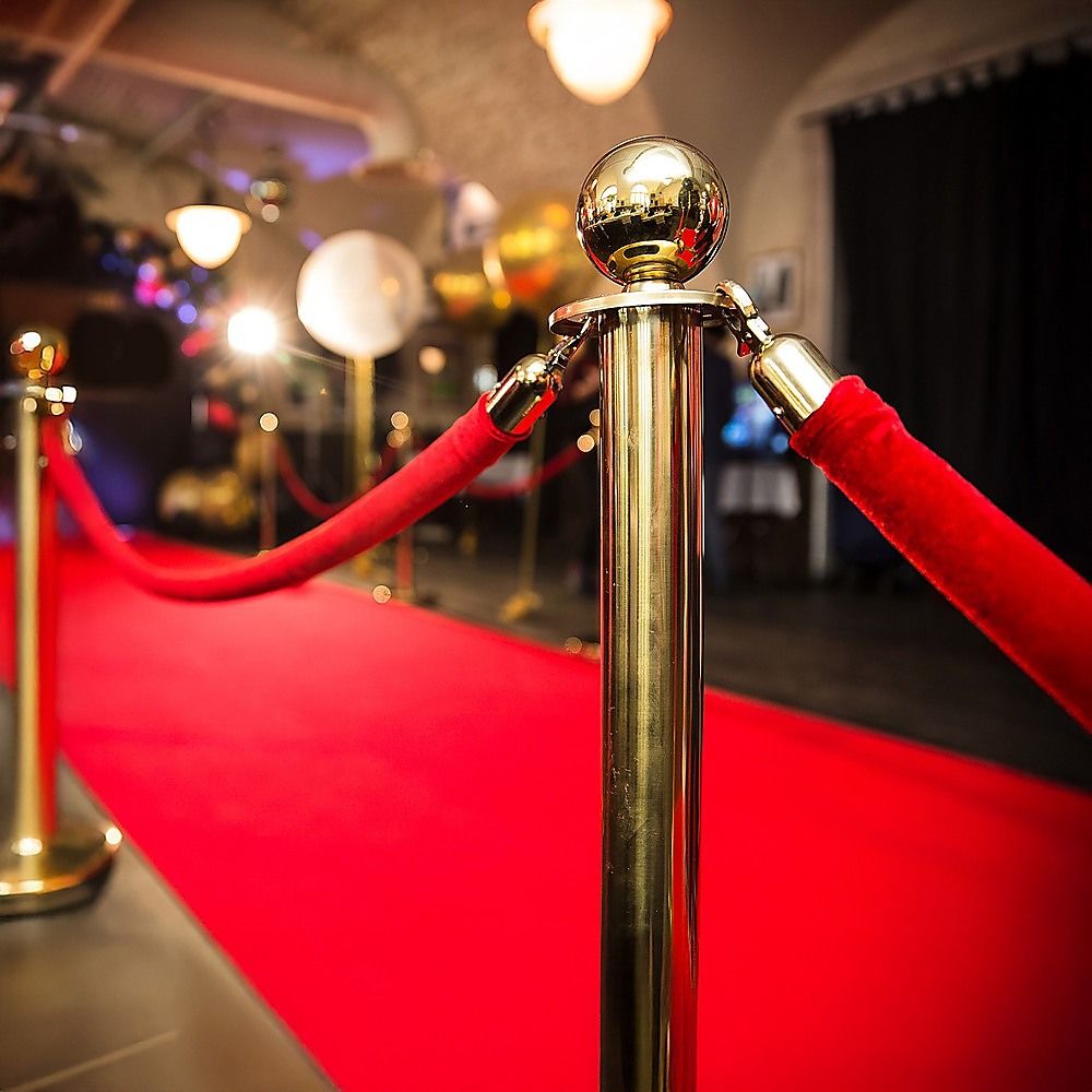 4 x Queue Barriers + 3 Ropes Exhibition Crowd Control Bollards Bedworld