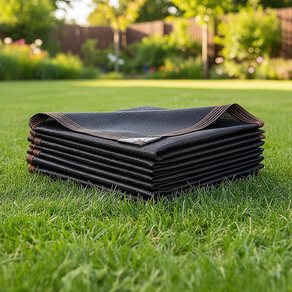 15m x 2m Fence Windscreen Privacy Screen Shade Cover Black Fabric Mesh Garden