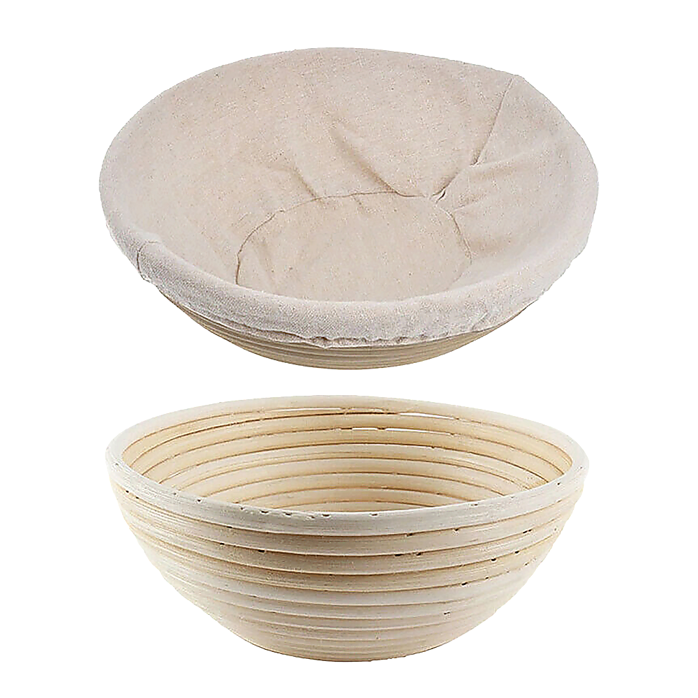 2 x 9" Sourdough Bread Proofing Set Bread Making Kit Round Bowls Bedworld