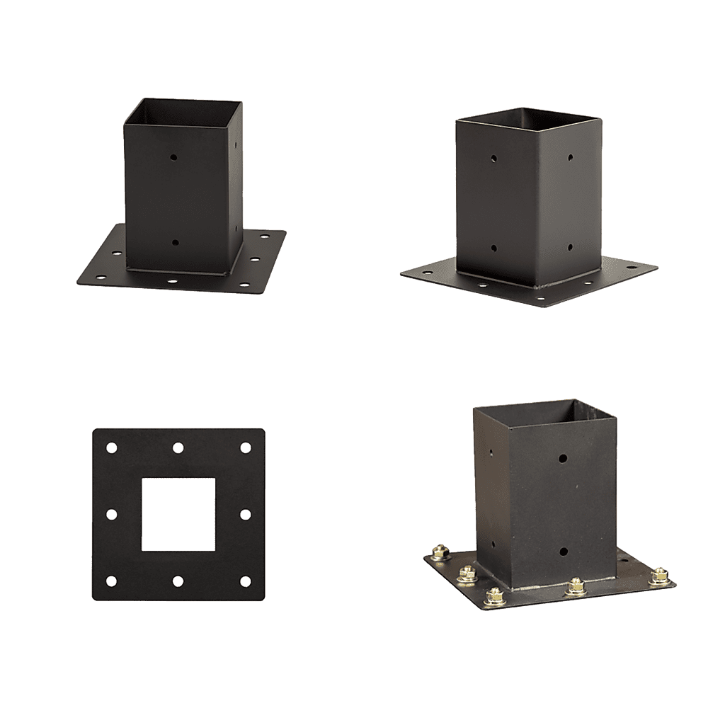 Roof Pergola Gazebo Shed Matte Black Steel Brackets DIY Kits