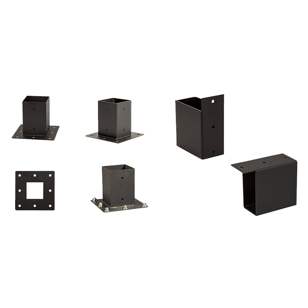 Roof Pergola Gazebo Shed Matte Black Steel Brackets DIY Kits