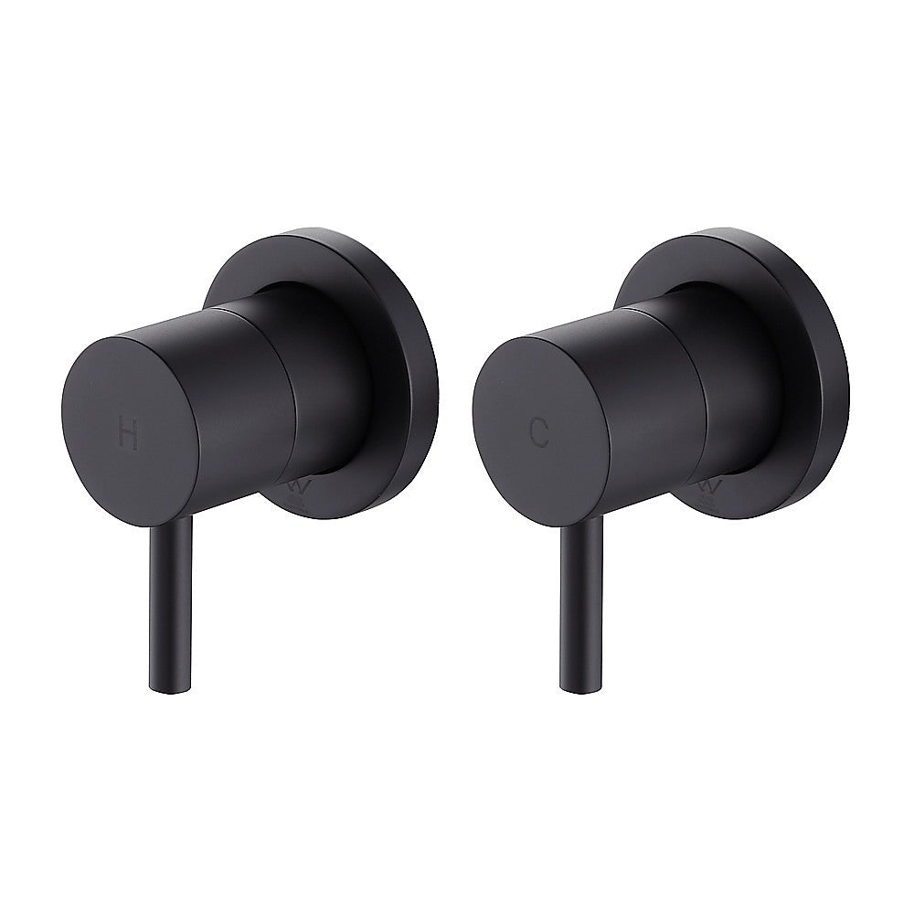 Bathroom Shower Bath Hot and Cold Mixer WATERMARK Certified in Black