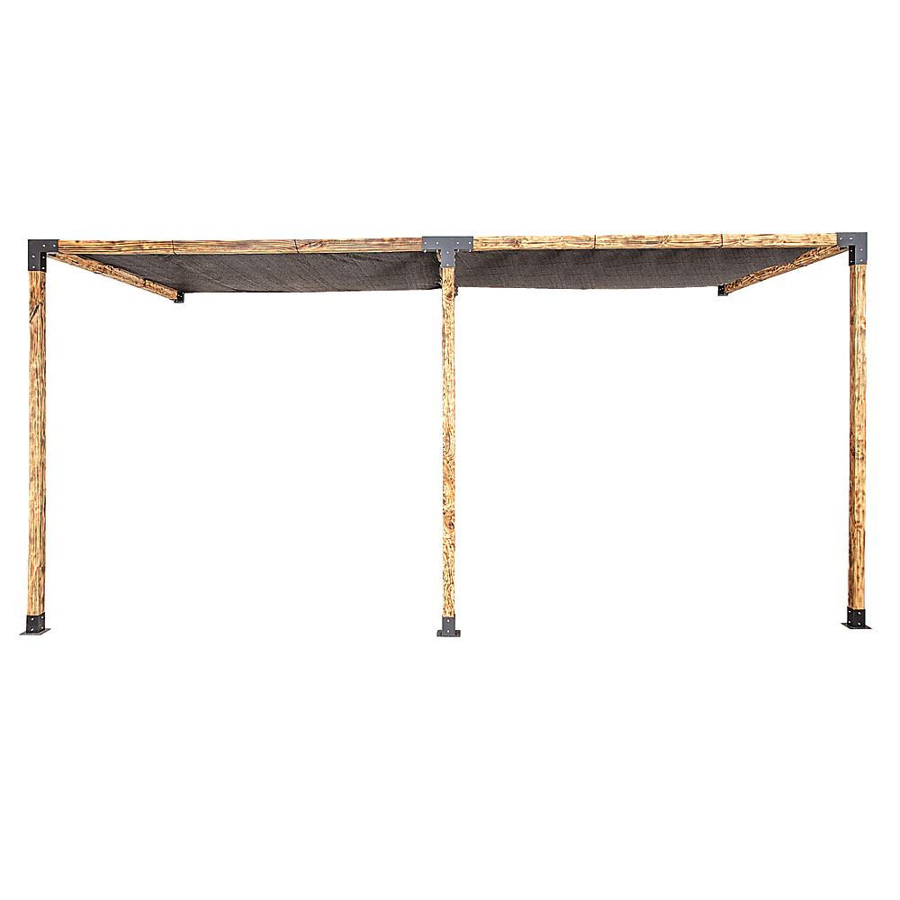 Roof Pergola Gazebo Shed Matte Black Steel Brackets and Black Screens DIY Kits