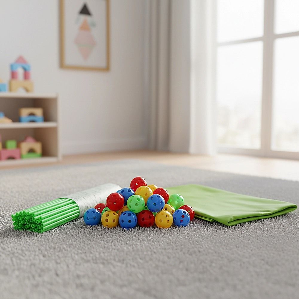 217pcs Kids Construction Fort Building Kit Castles 3D Play House Tent Toys Bedworld