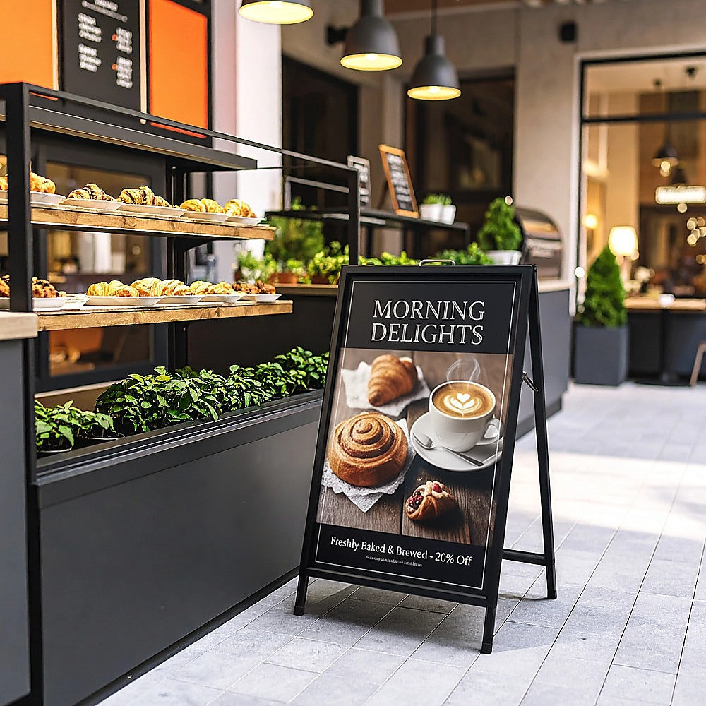 A Frame Sign 60x90cm Sidewalk Plastic Poster Board Outdoor Display