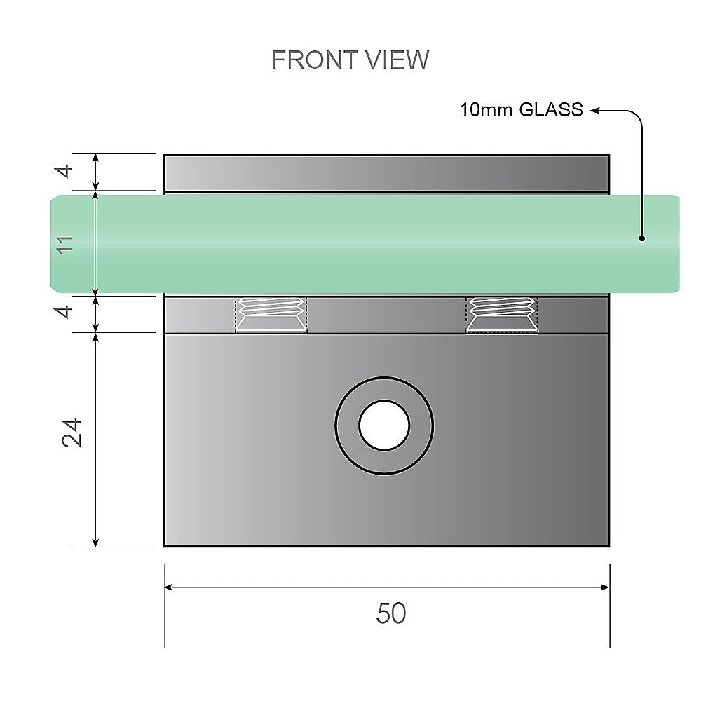90x90cm Corner Frameless Shower Screen with Black F-Brackets and SS Hinges, Square Double Pull Handle