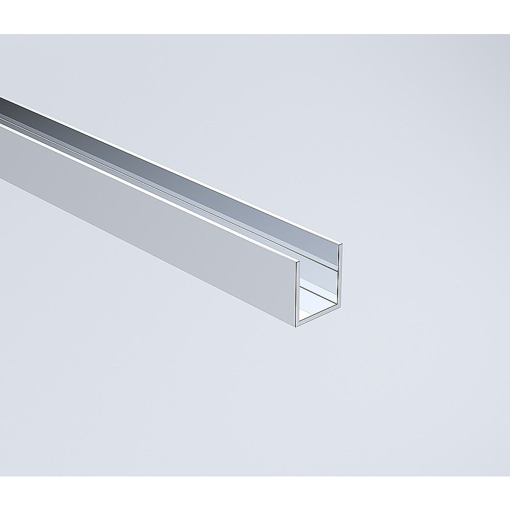 90x80cm Chrome Corner Frameless Shower Screen with Wall Channel Brackets, Stainless Steel Hinges & Square Knob Handle