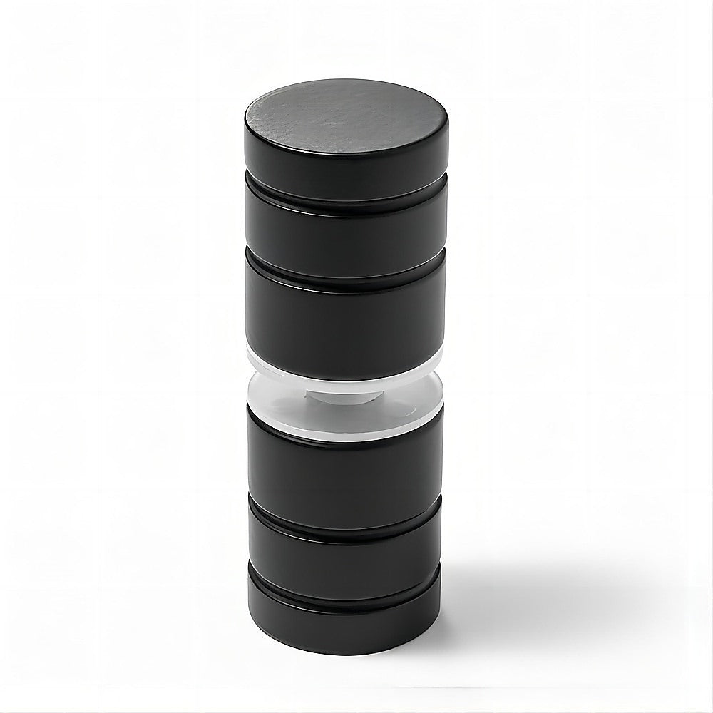 90x90cm Corner Frameless Shower Screen – Black Wall Channel with Brass Hinges & Round Knob Handle