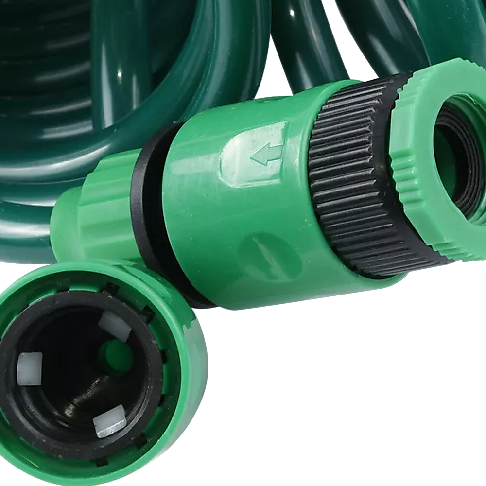 30M Garden Hose Heavy-Duty Coiled Spiral Car Washing Cleaning Water Hose Garden