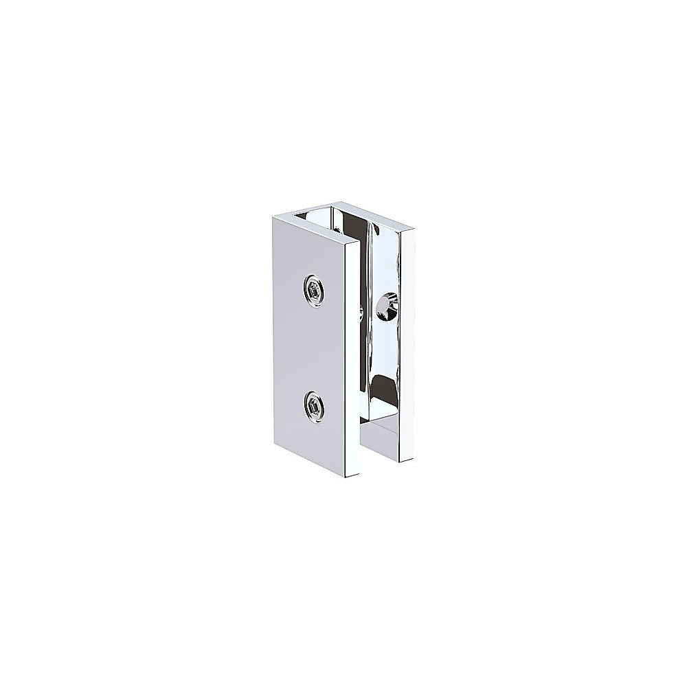 90cm Reeded Glass Shower Screen with Chrome U-Brackets
