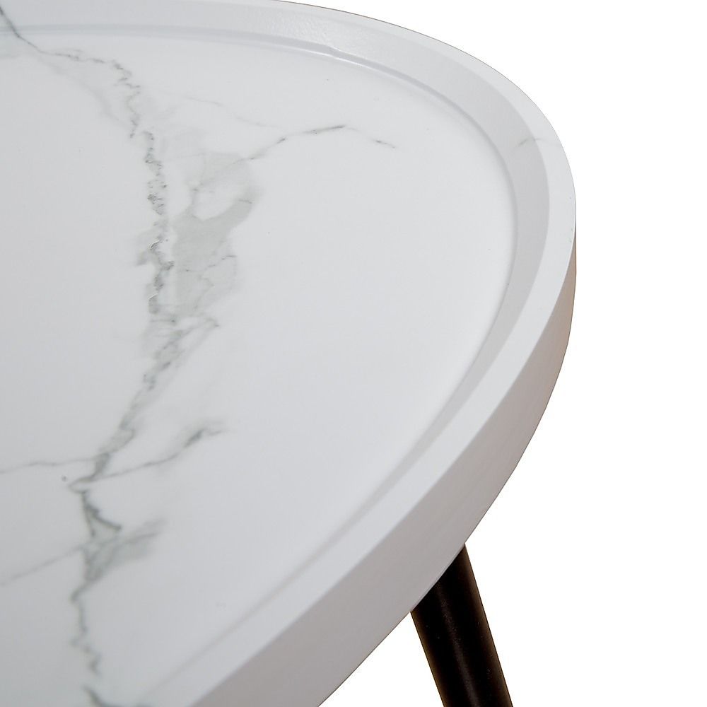 Oval Coffee Table Mid Century Modern Minimalist Display Bedworld