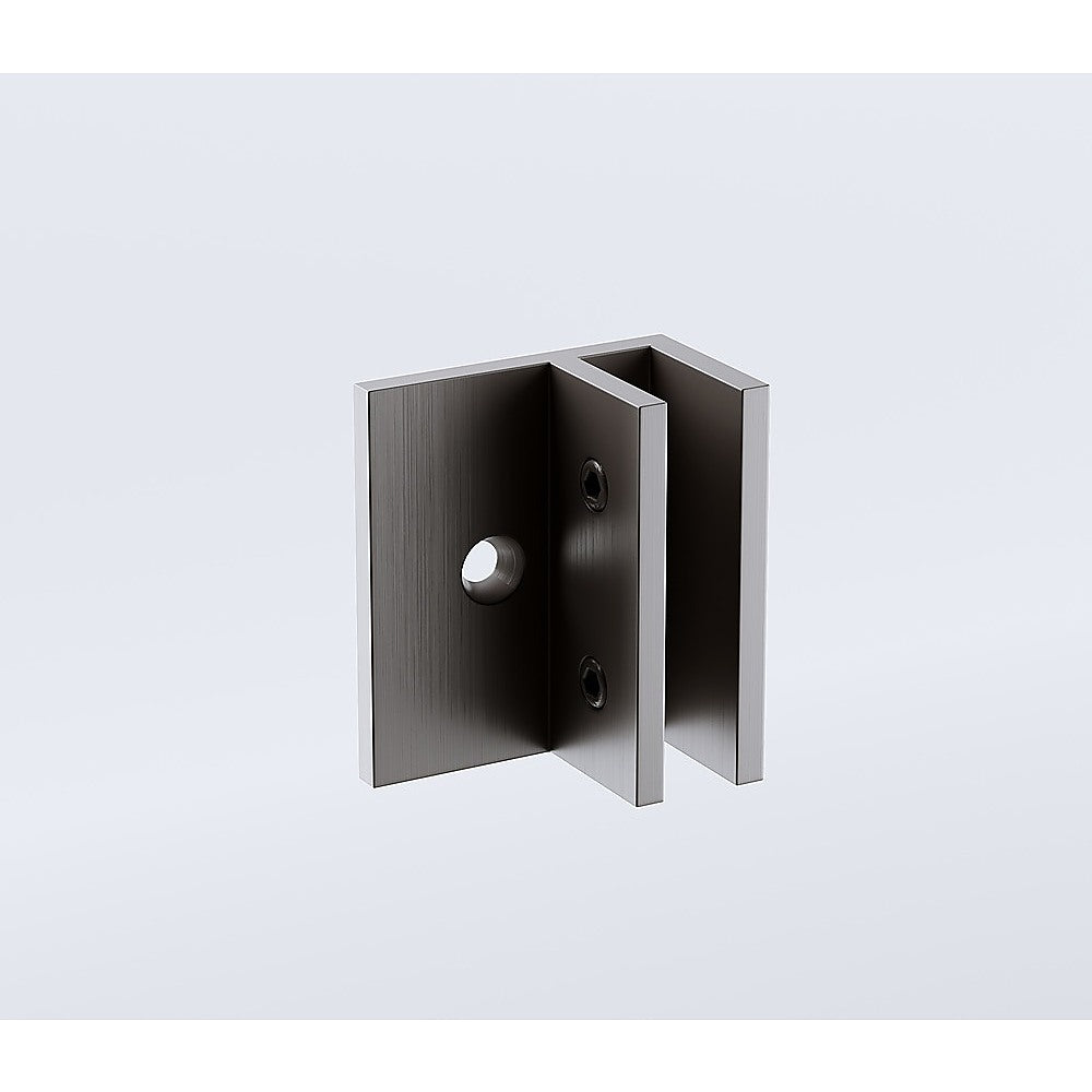 80x200cm Glass Shower Screen with Gunmetal F-Brackets