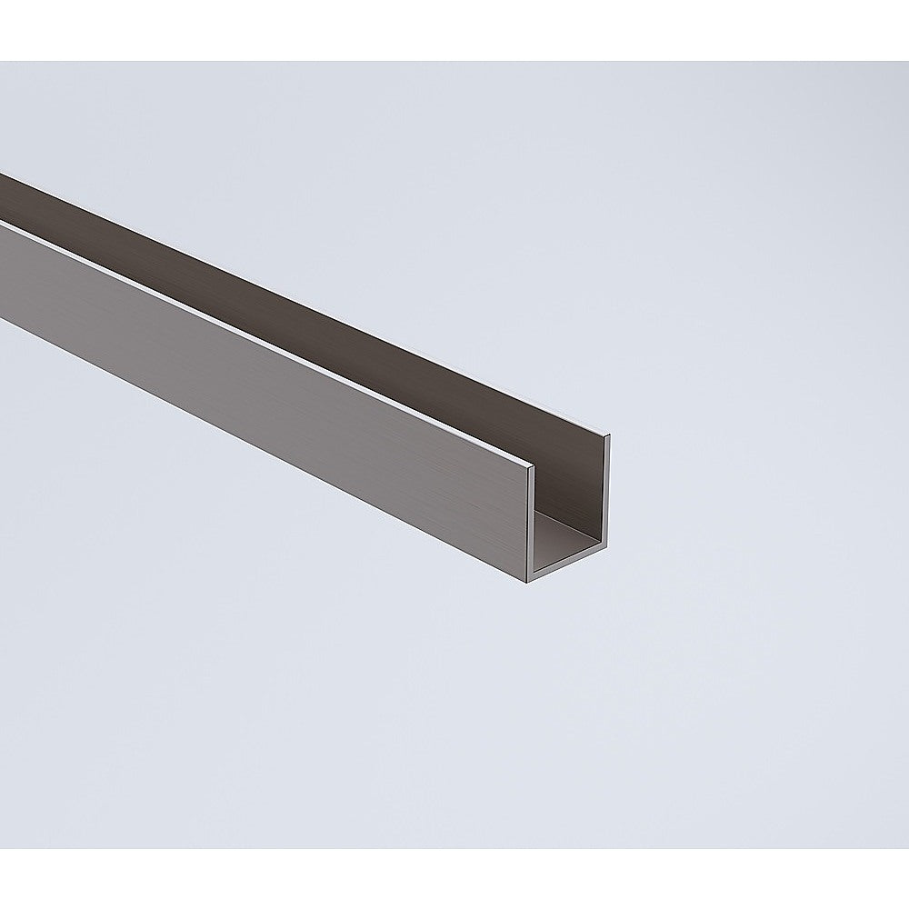 120x210cm Glass Shower Screen with Gunmetal Wall Channel and Floor Channel – Sleek, Durable Bathroom Upgrade