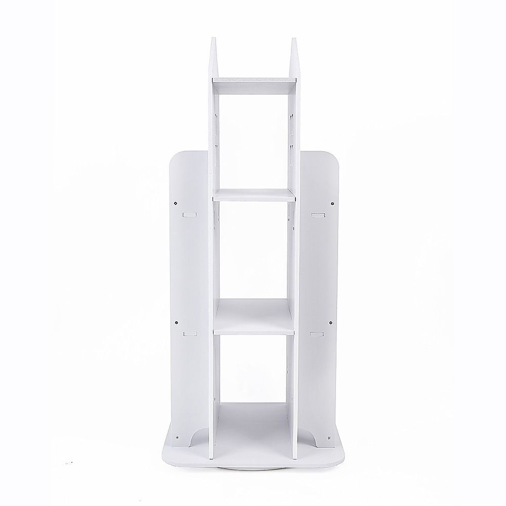 Rotating Bookcase Bookshelf Kid's Book Organiser Rack Wooden Castle Display Shelf Bedworld