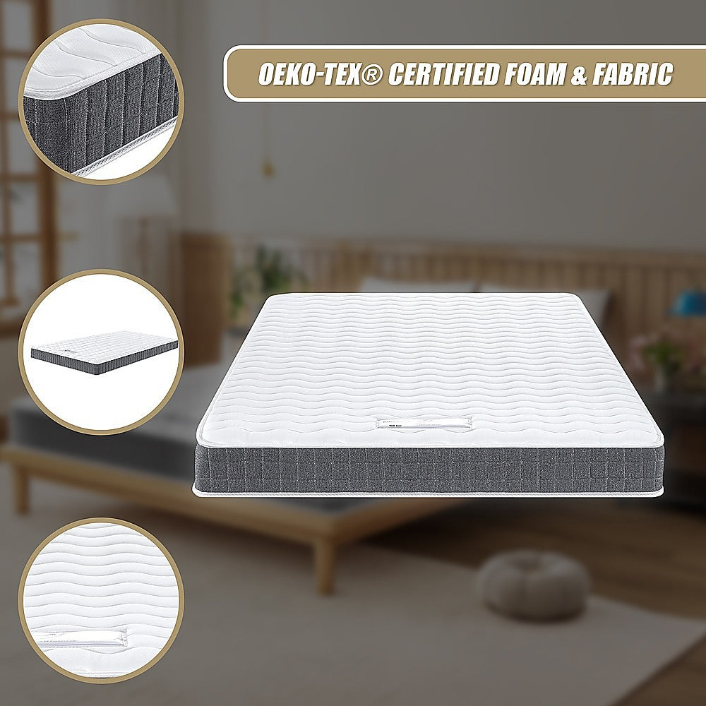 Double Memory Foam Mattress – OEKO-TEX® Textile & CertiPUR-US® Certified Foam