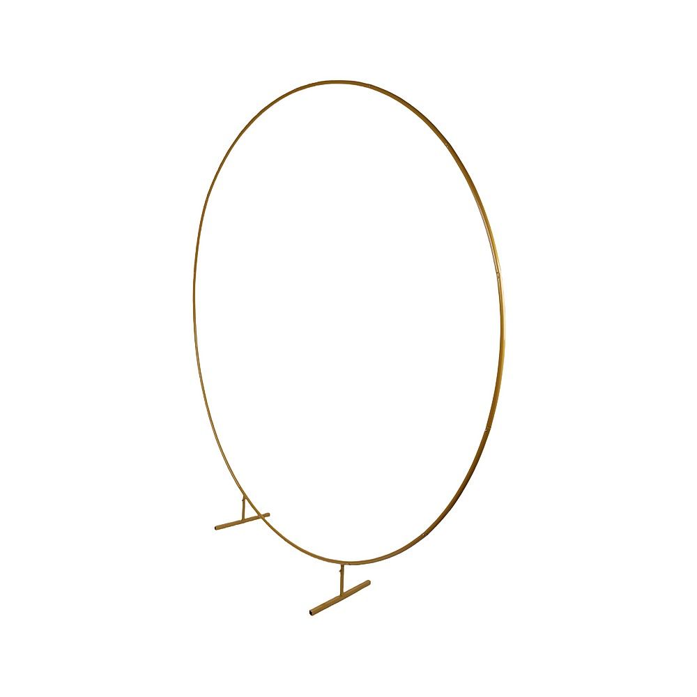 250cm Round Balloon Arch Frame Stand Gold Bedworld
