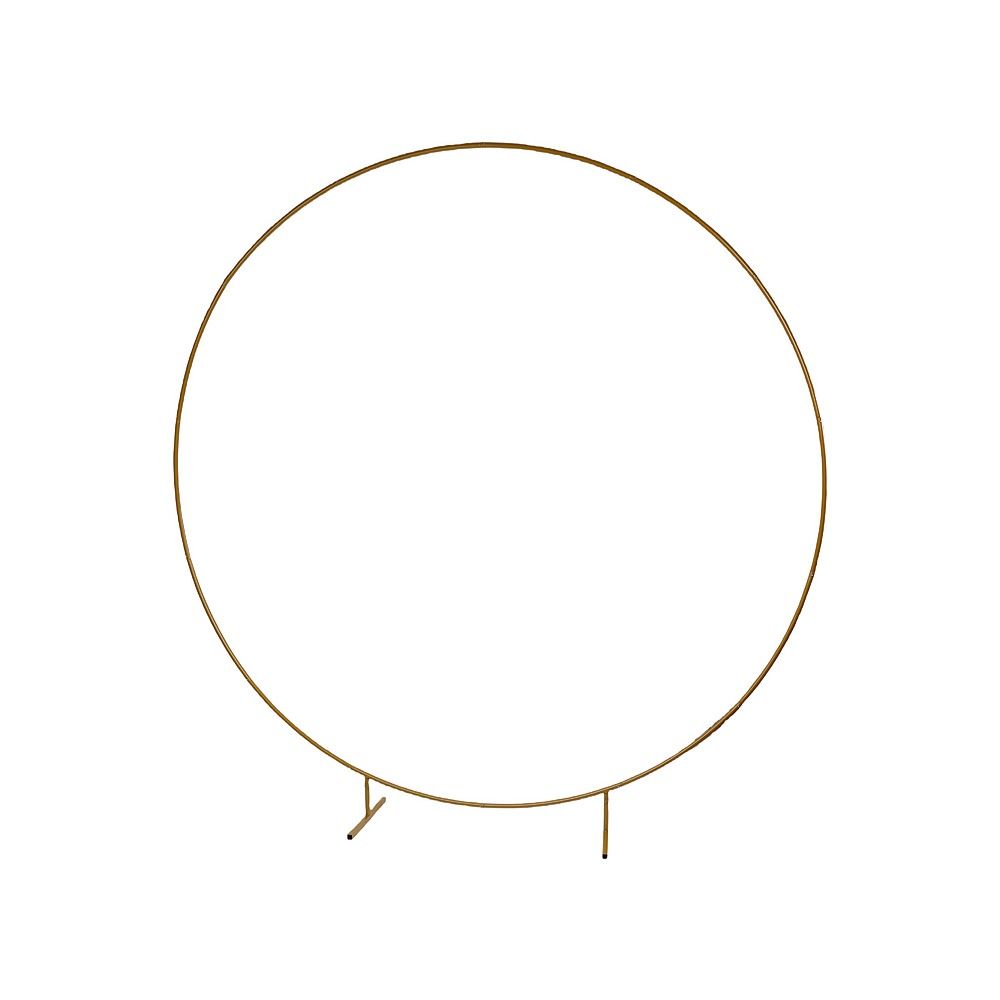 250cm Round Balloon Arch Frame Stand Gold Bedworld