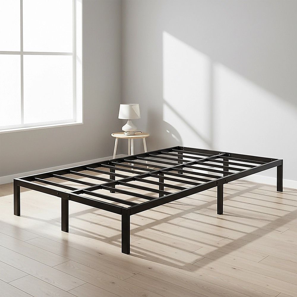 Queen Full Metal Bed Frame Base ??Sturdy Steel Bed Base for Australian Mattress Bedworld
