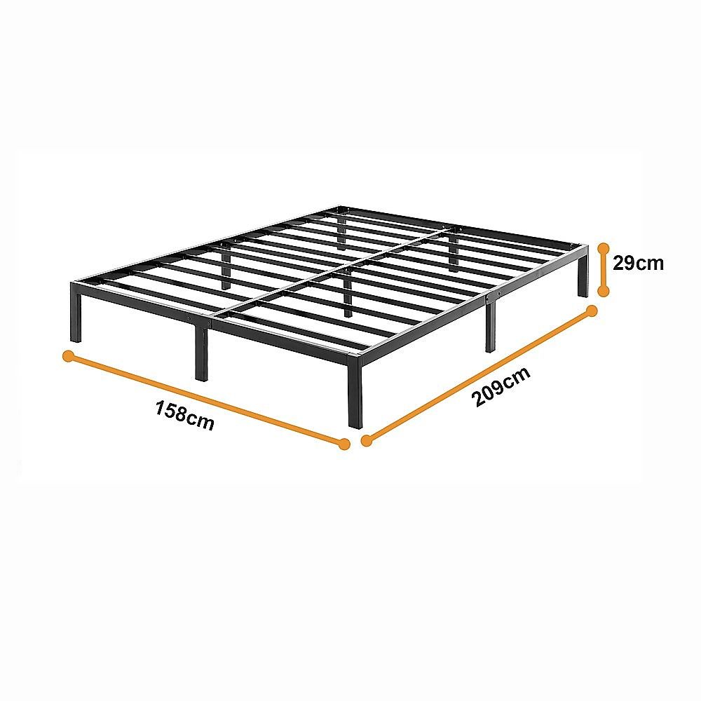 Queen Full Metal Bed Frame Base ??Sturdy Steel Bed Base for Australian Mattress Bedworld