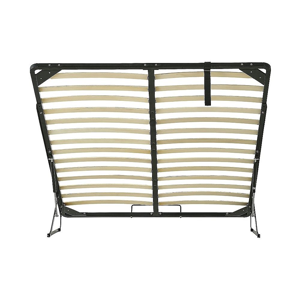 Gas Lift Bed Mechanism – Queen Bed Frame with Wooden Slats Bedworld
