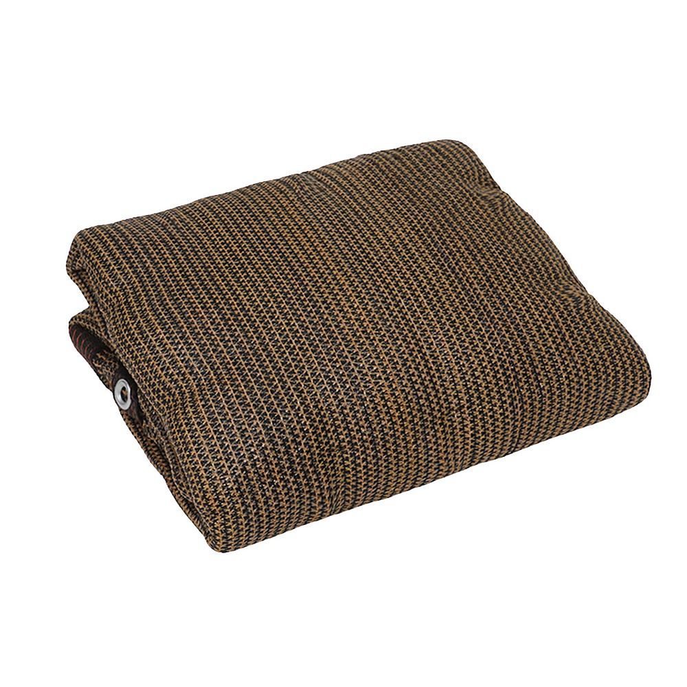 15m x 2m Fence Windscreen Privacy Screen Shade Cover Coffee Fabric Mesh Garden Bedworld