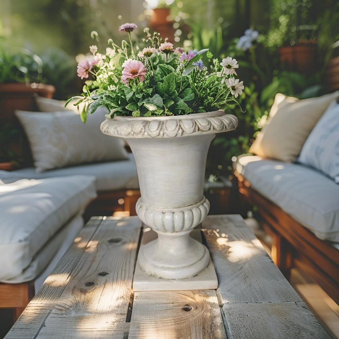 Elaborate Distressed Roman Planter 30cm