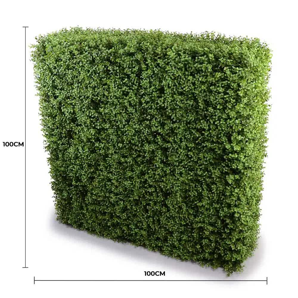 Deluxe Portable Buxus Hedge UV Resistant 100cm Long x 100cm High