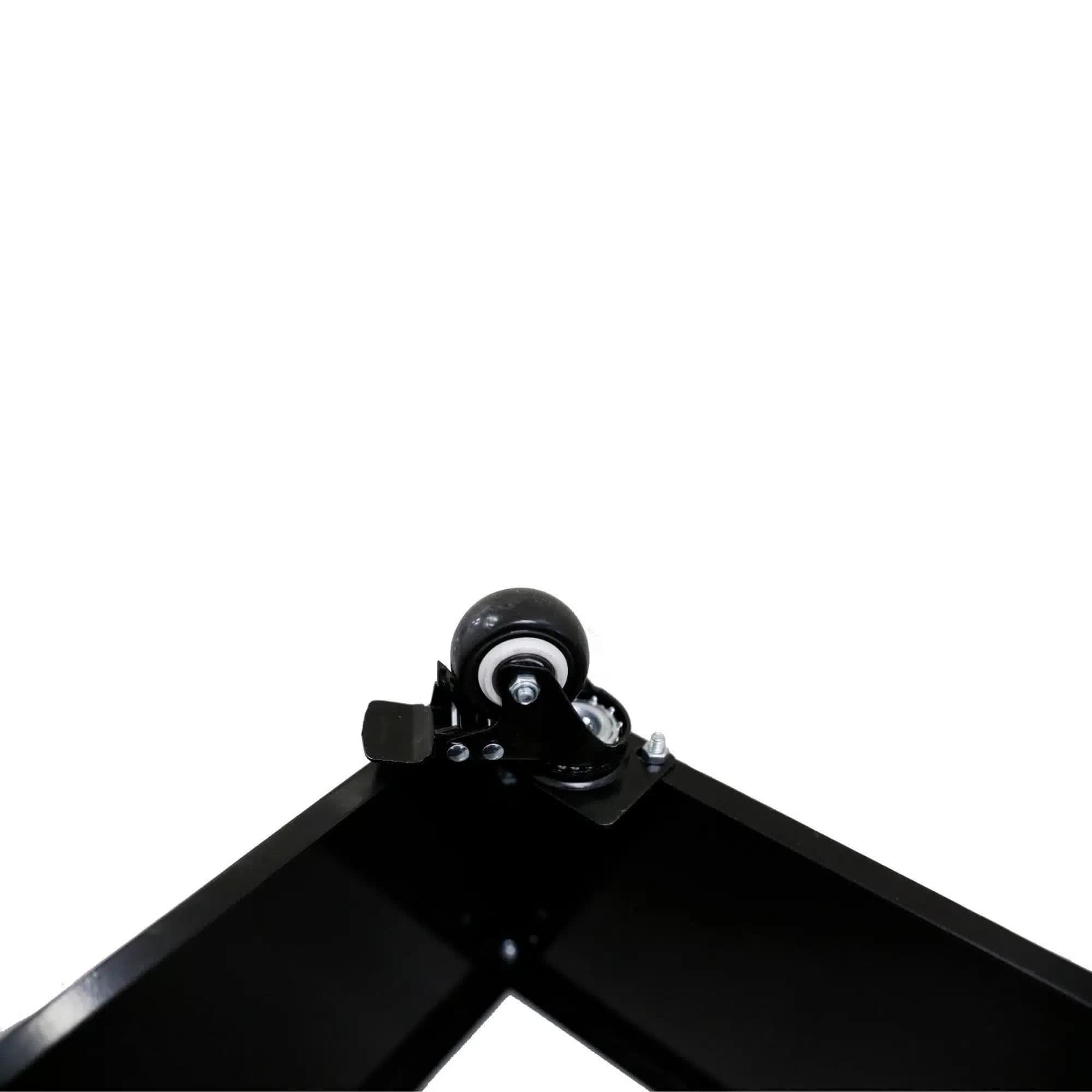 Black Metal Planter Medium + Wheels