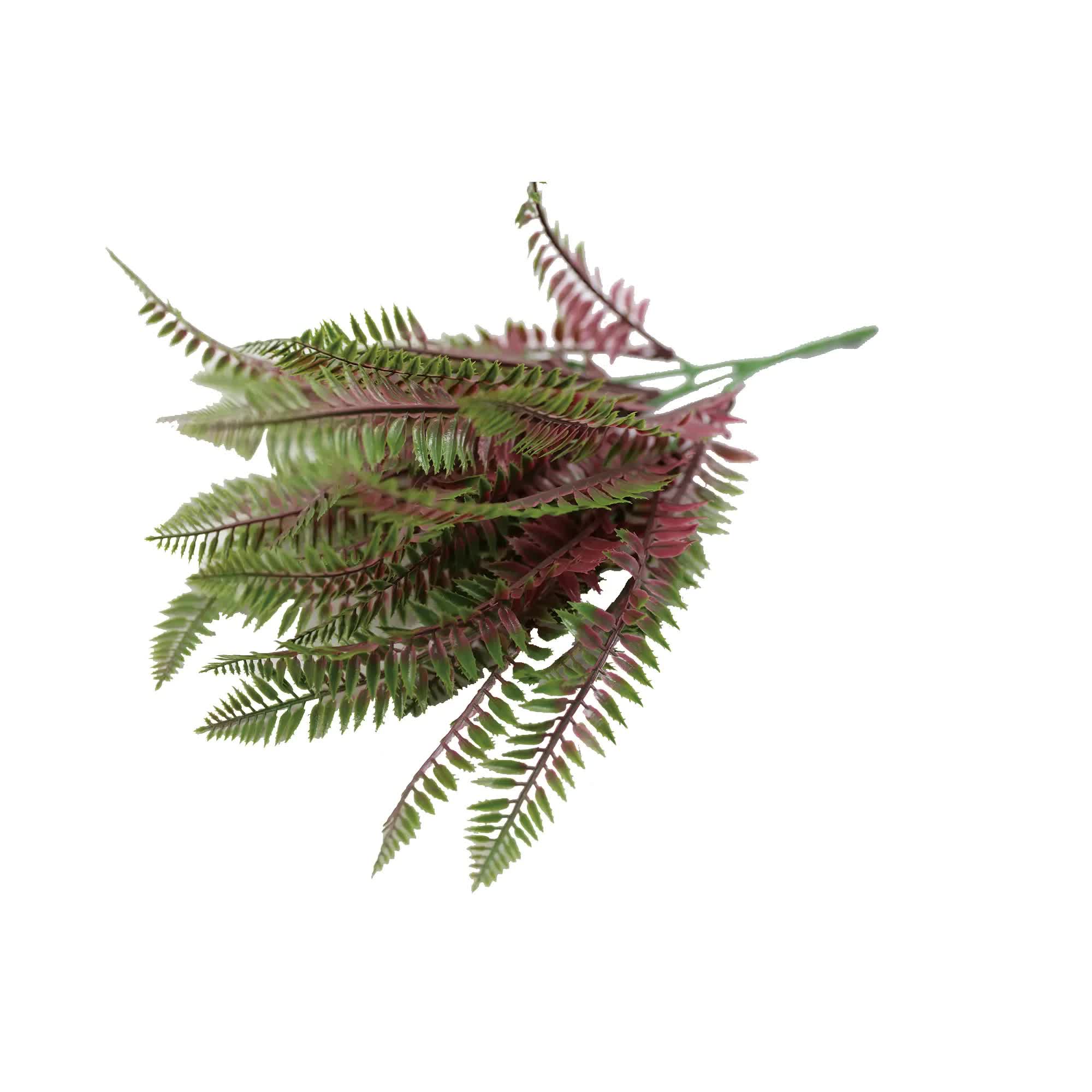 Artificial Royal Purple Fern Stem UV Resistant 33cm