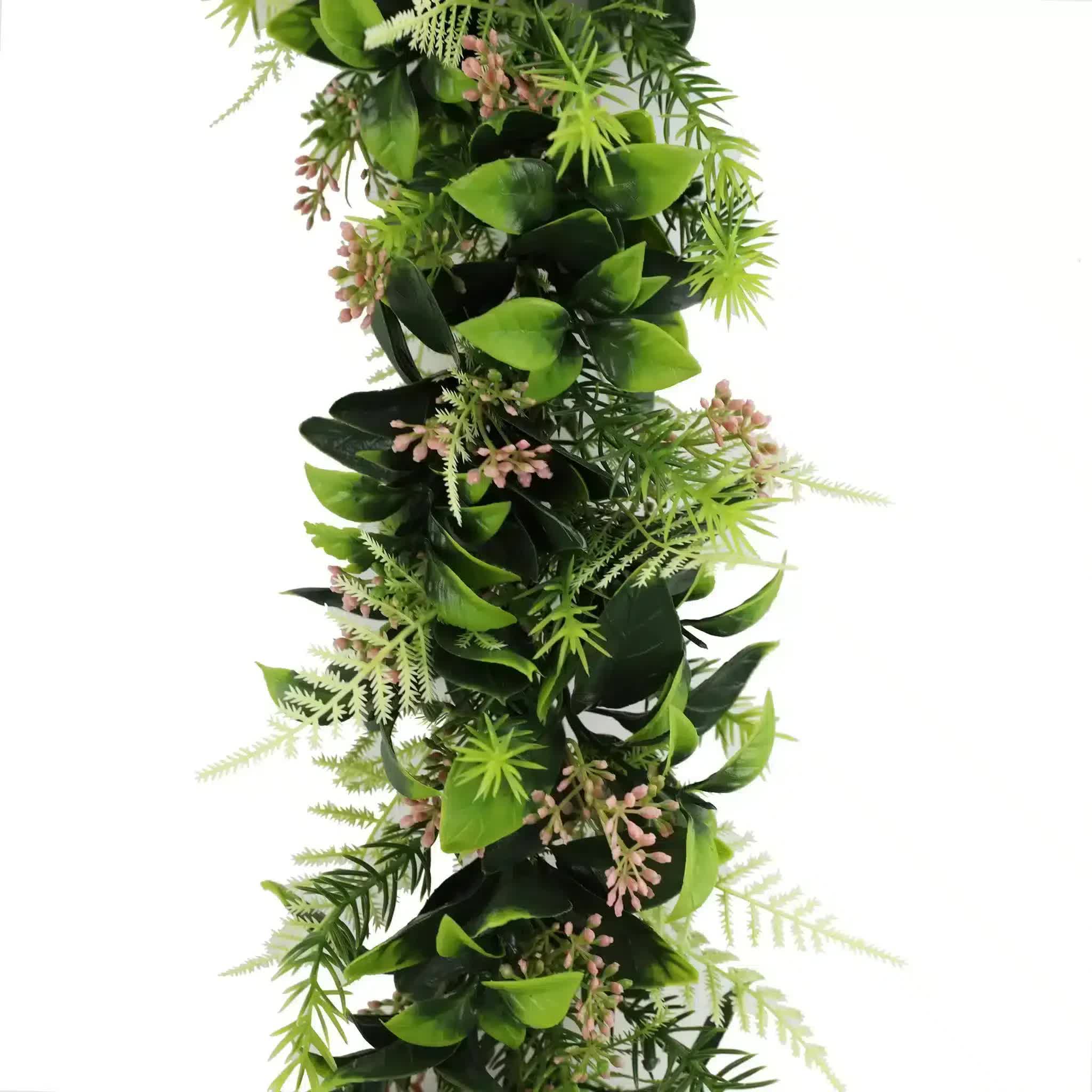 Artificial Extendable Hanging Flowering Cedar Vine UV Resistant 55cm