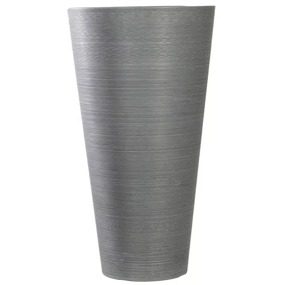 Decorative Large Modern Grey Round Planter 71cm