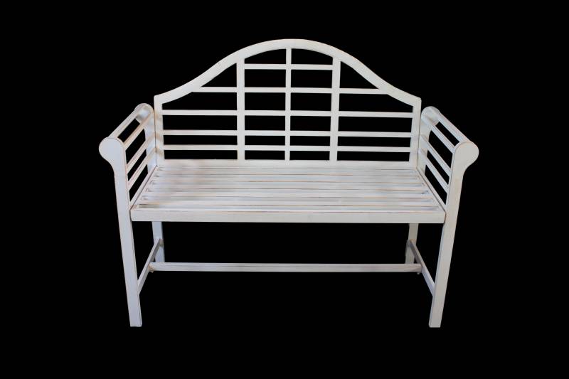 Station Metal Garden Bench 105x96cm