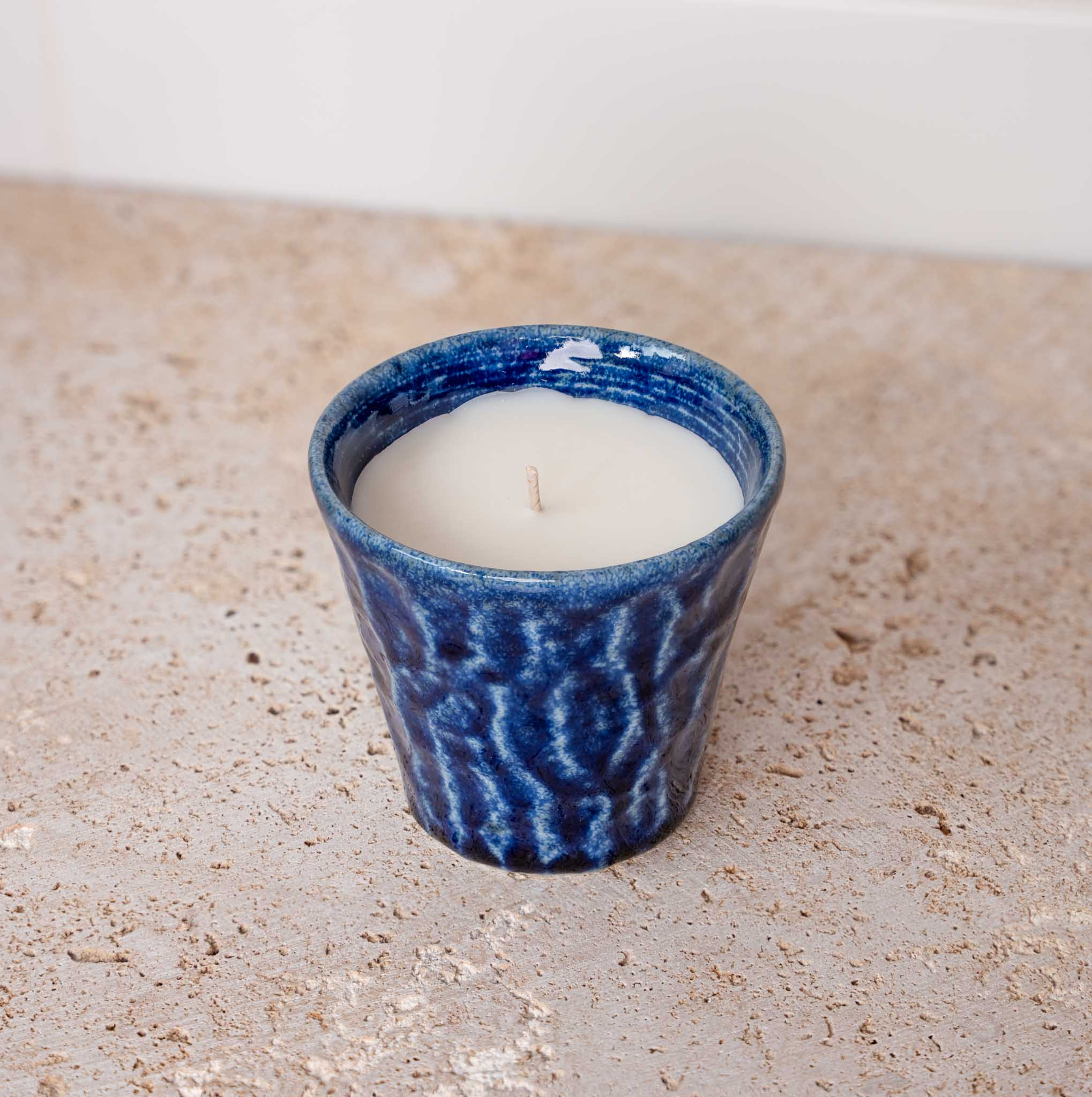 Candle Herbal Mint Blue Ceramic 180g