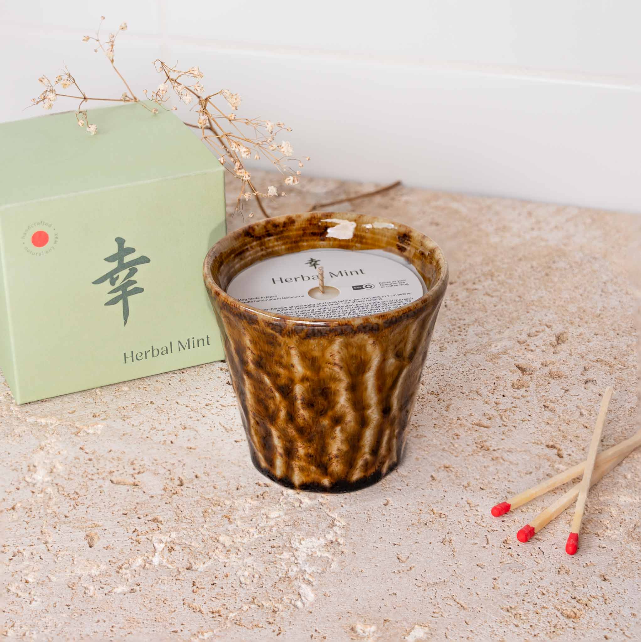 Candle Yuzu Citrus Amber Ceramic 180g