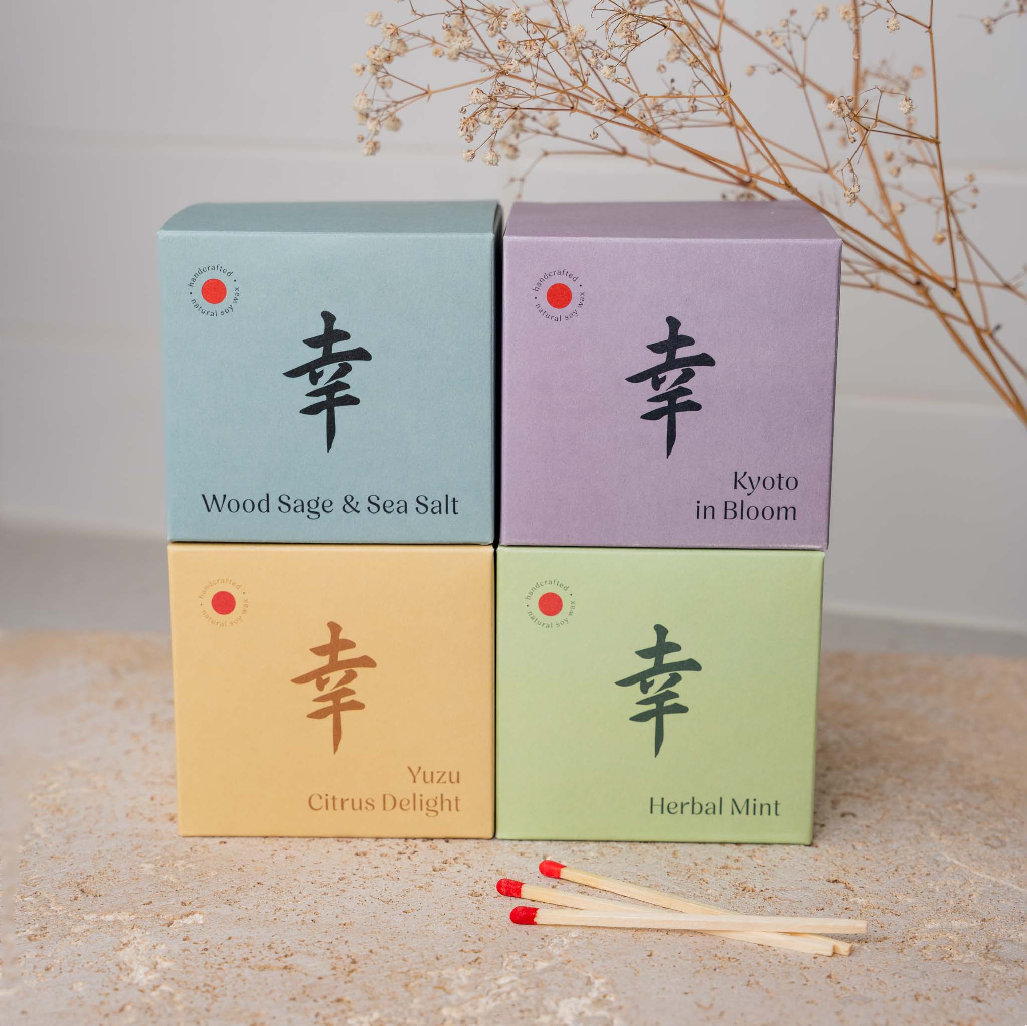 Candle Yuzu Citrus Blue Ceramic 180g