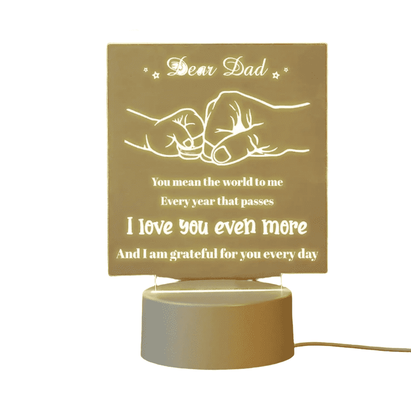 NNEOBA Dad Night Lamp - Perfect Gift for Father's Day