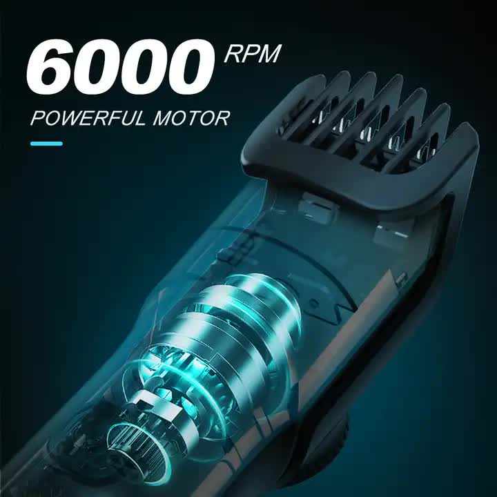 PRITECH hair trimmer blade and motor housing close-up