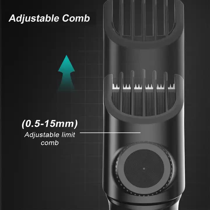 PRITECH adjustable comb hair trimmer head with length guard
