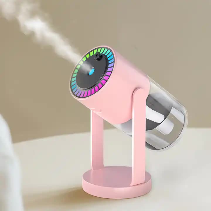 Pink Starry Sky Projection Humidifier  USB Ultrasonic Car and Home Air Humidifier, Mist Diffuser for Hydration