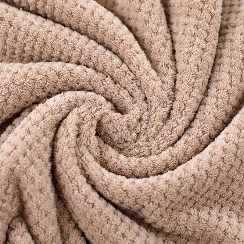 Pink Luxury White Bath Towel and Hand Towel Set - Ultra Soft and Absorbent