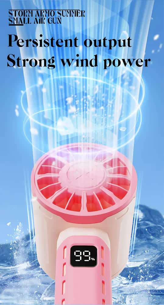 Purple 100-Speed Mecha Handheld Fan | USB Rechargeable High-Speed Mini Fan | Powerful & Silent | Lightweight 150g with 6-8 Hour Battery Life