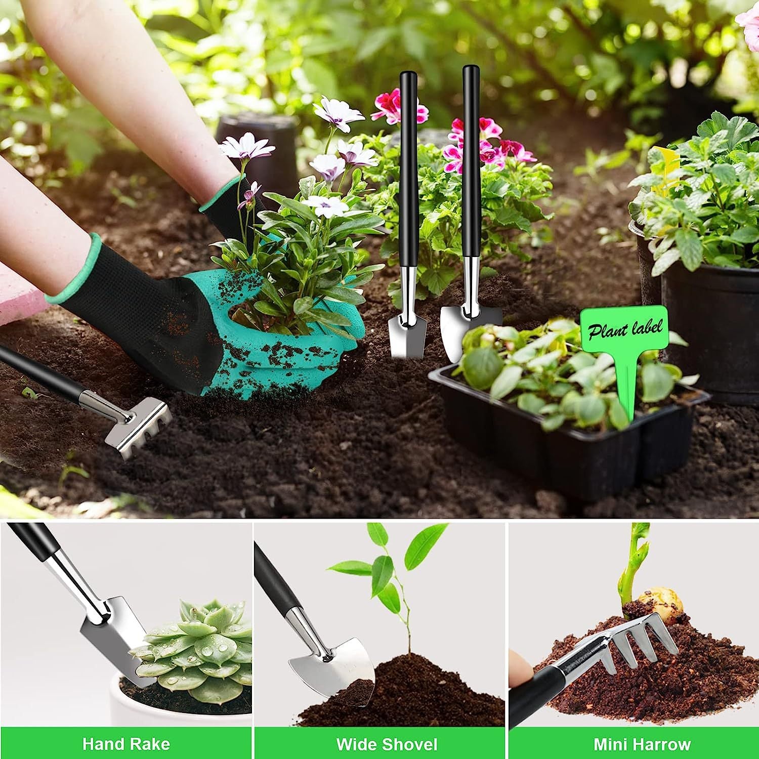 24-Piece Bonsai Tree Tool Kit for Gardening Starters ??Complete Bonsai Care Set with Organizer Bag