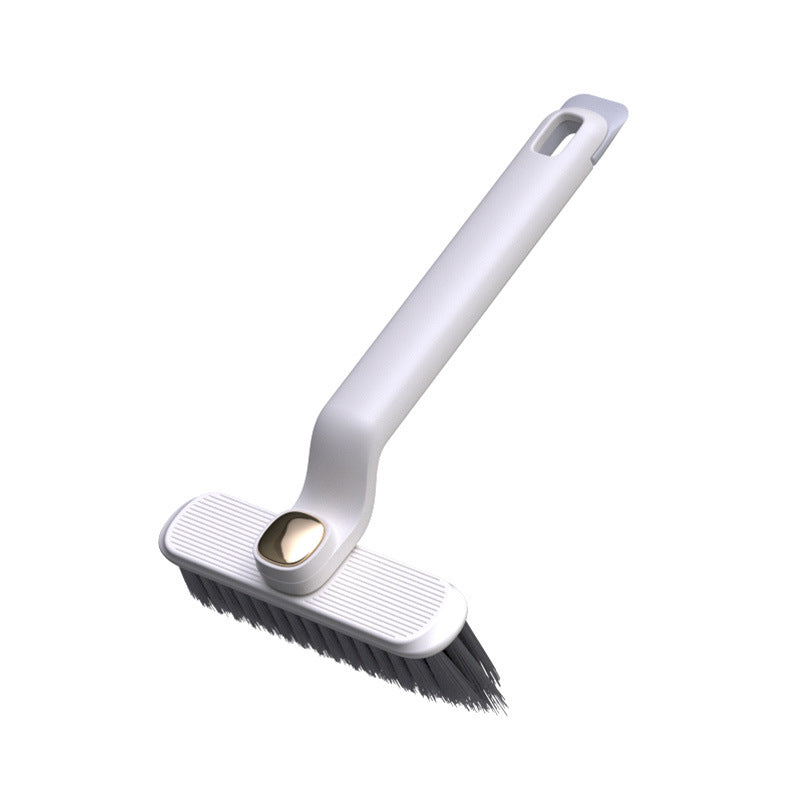 White rotating gap cleaning brush with small rectangular head and dark bristles